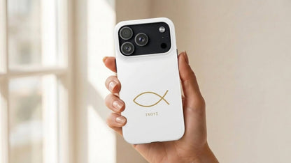 Gold Ichthys Fish Phone Case