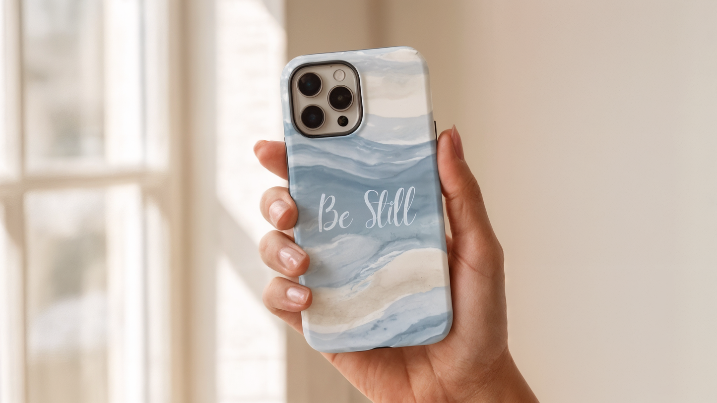 Be Still Blue Watercolour - Tough Case
