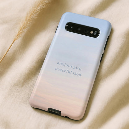 Anxious Girl, Peaceful God Phone Case