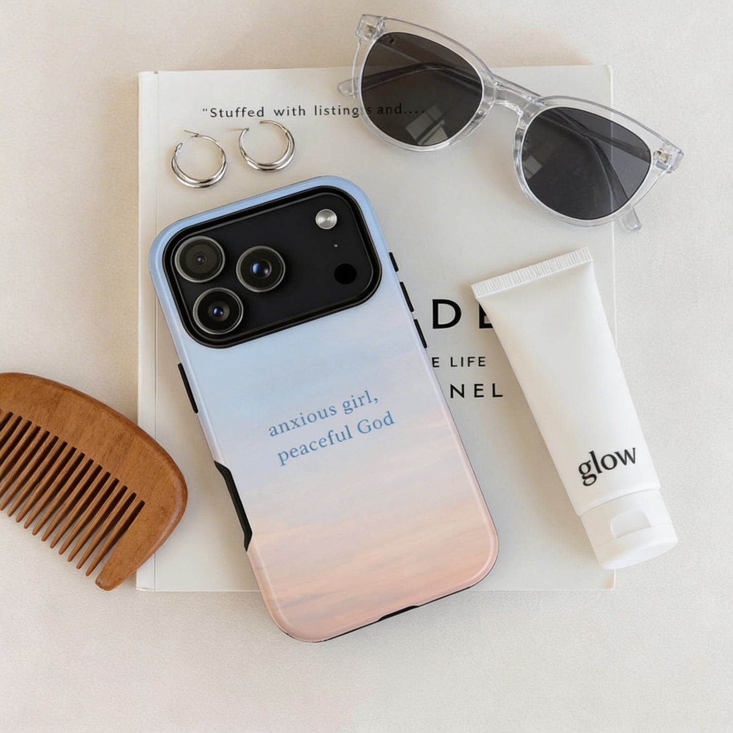 Anxious Girl, Peaceful God Phone Case