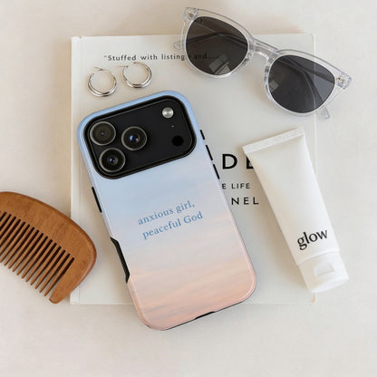 Anxious Girl, Peaceful God Phone Case