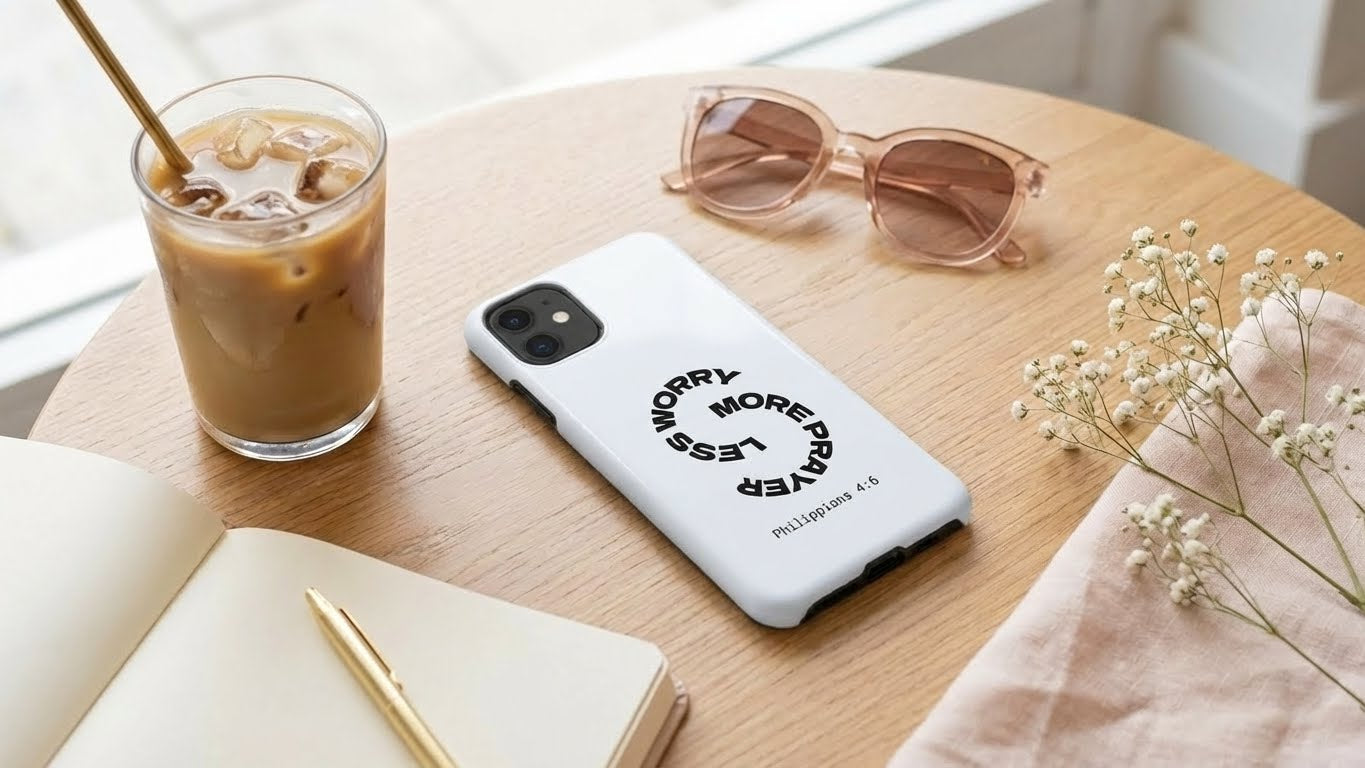 Pray More, Worry Less - Philippians 4:6 Snap Case
