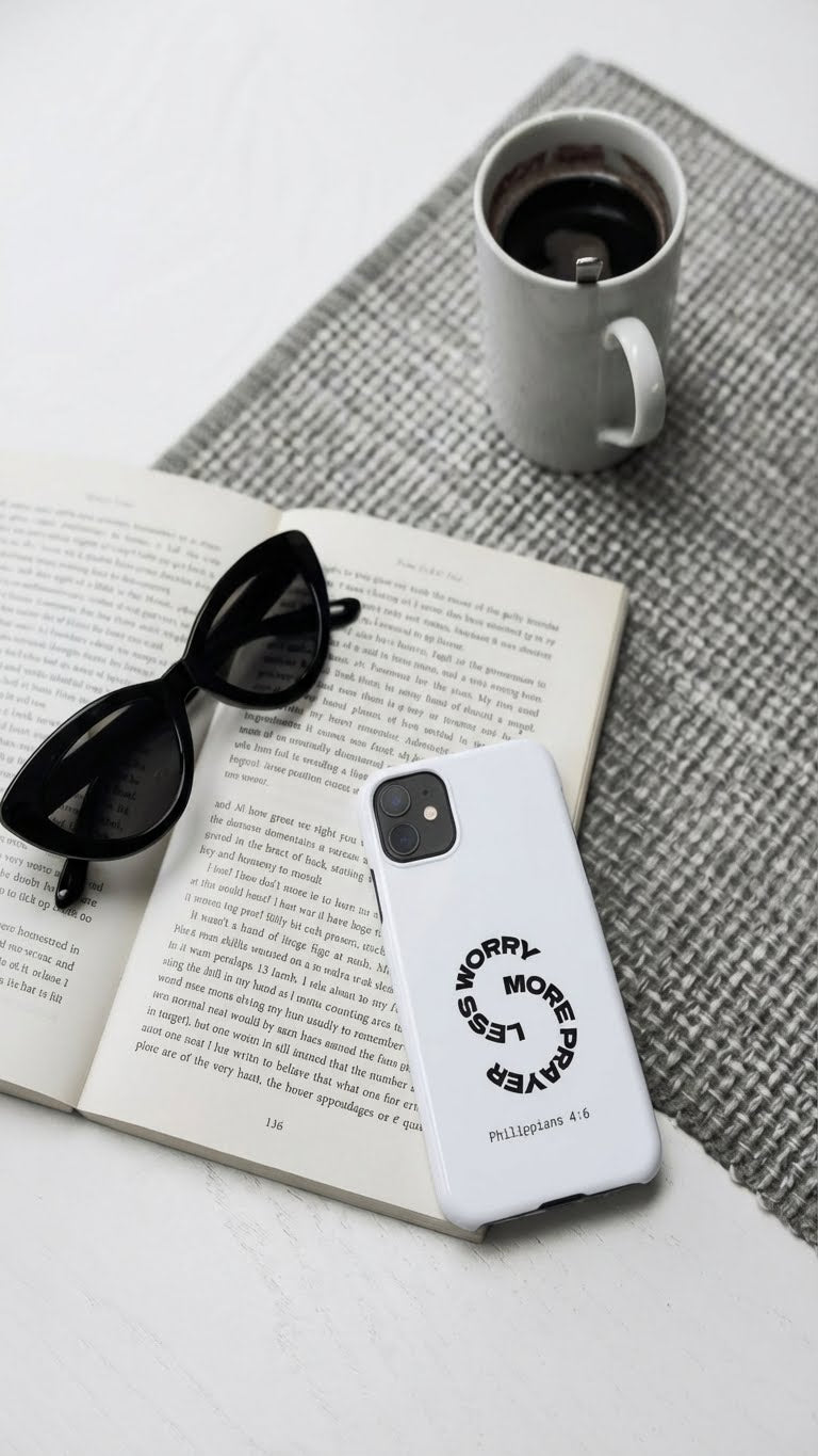 Pray More, Worry Less - Philippians 4:6 Snap Case