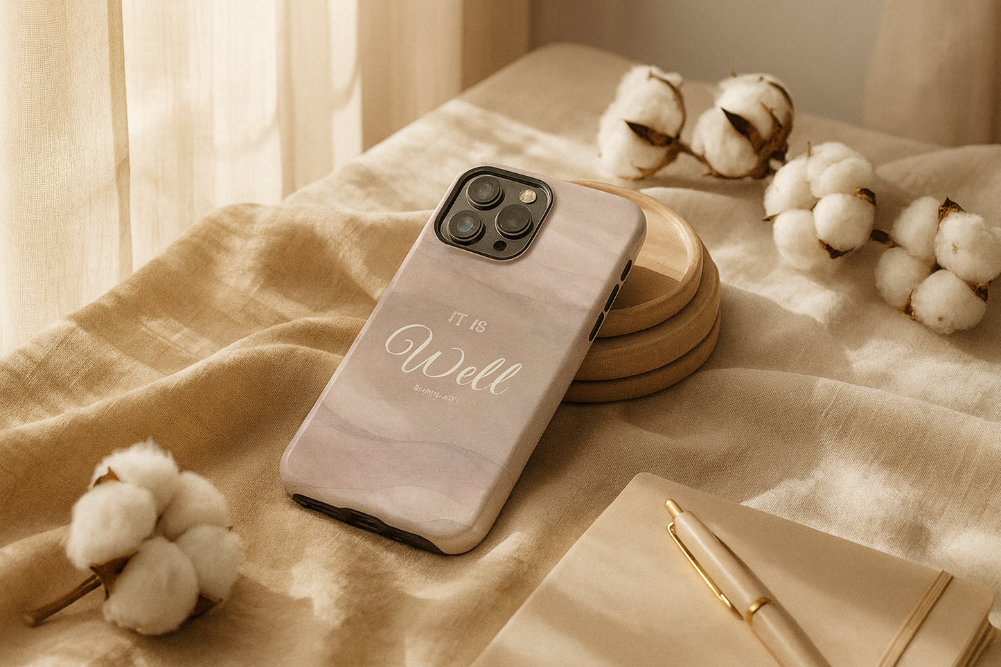 It Is Well Pink Snap Case