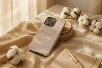 It Is Well Pink Snap Case